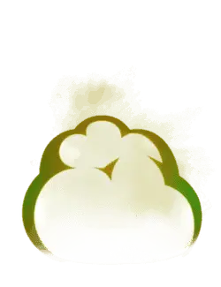 Cloud - white - yellow - PNG Images