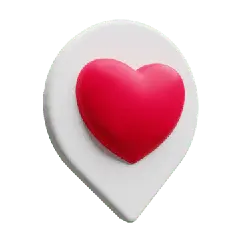 Heart Map Marker - heart - Transparent Background PNG