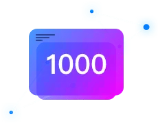 Number Card - gradient - Transparent Layer PNG