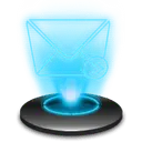 Glowing Envelope Icon - icon - High Resolution PNG