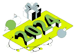 New Year's Gift 2024 - gift - Free PNG