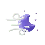 Purple Water Drop - simple - No Watermark PNG