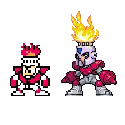 Flame Knight - pixel art - High Resolution PNG