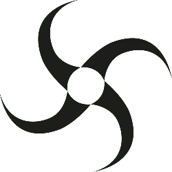 Black Pinwheel - rotating - Free Download PNG
