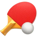 Table Tennis Racket and Ball - High Resolution PNG