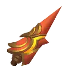 Fiery Spear - red - Transparent Background PNG