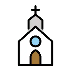Church Icon - symbol - Transparent Layer PNG