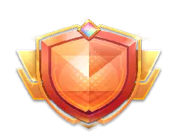 Gem Shield - gold - No Background PNG
