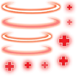 Red Halo and Cross Symbols - technology - Free PNG