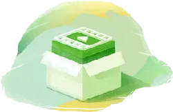 Green Packaging Box - gift - PNG Images
