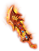 Flaming Sword - battle - weapon - Transparent Layer PNG