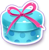Blue Gift Box - box - bow - No Watermark PNG
