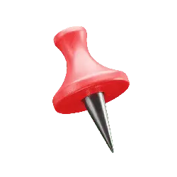 Push Pin - office - stationery - Transparent Background PNG