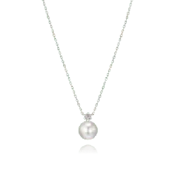 Pearl Necklace - diamond - jewellery - Free PNG