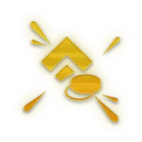 Golden Arrow Logo - simple - Transparent Layer PNG