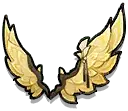 Golden Wings - gold - symmetrical - No Background PNG