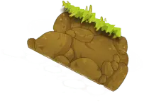 Rock with Plant - life - PNG Images