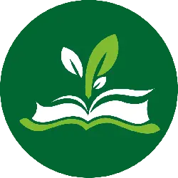 Green Book Page Logo - knowledge - Transparent Background PNG