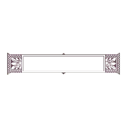 Decorative Border - symmetrical - Transparent Layer PNG