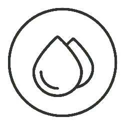 Water Drop - icon - minimalistic - Transparent Layer PNG