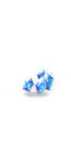 Blue Crystal - bright - No Background PNG