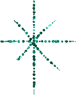 Star-shaped Decoration - green - High Resolution PNG