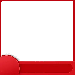 Red Frame - Transparent Background PNG
