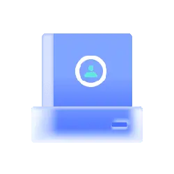 Blue Folder - office - data - No Watermark PNG