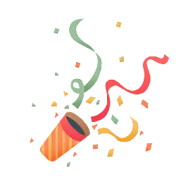 Confetti Cannon - holiday - party - High Resolution PNG