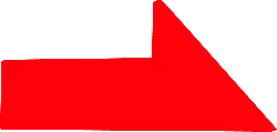 Red Arrow - graphic - geometric shape - PNG
