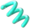 Green Wave Line - abstract - No Watermark PNG