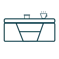 Blue Line Drawing - art - No Background PNG