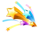 Colorful Stars - celebration - PNG