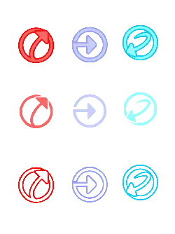 Rotating Arrow - design element - Free PNG