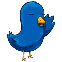 Twitter Bird - smile - PNG Images