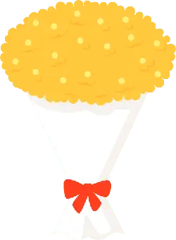 Yellow Bouquet - holiday - PNG Images