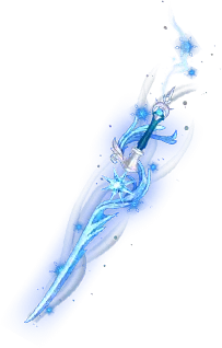 Ice Blade - sword - blue - PNG Images
