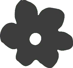 Gray Flower - design - Lossless PNG
