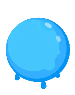 Blue Water Drop - shiny - water drop - Transparent Layer PNG