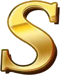 Gold Letter S - font - Transparent Background PNG