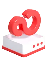 Infinity Symbol Decorative Object - red - PNG