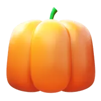 Pumpkin - orange - holiday decoration - High Resolution PNG