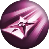 Star Badge - purple - glowing - Lossless PNG