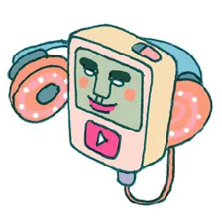 Music Player Headphones - cartoon - Free PNG
