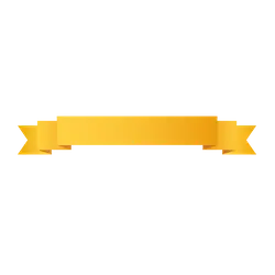 Gold Ribbon - yellow - Free PNG