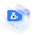 Financial Icon - blue - PNG Images