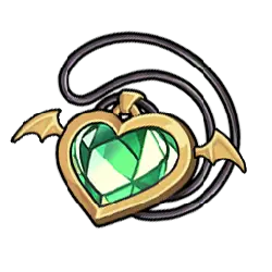 Green Gemstone Heart Necklace - heart shape - Lossless PNG