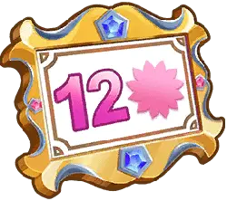 Number 12 - pink - Lossless PNG