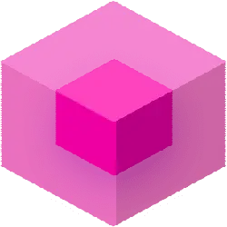 Cube - geometric shape - purple - High Resolution PNG