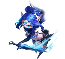 Ice Mage - mage - blue hair - Transparent Background PNG